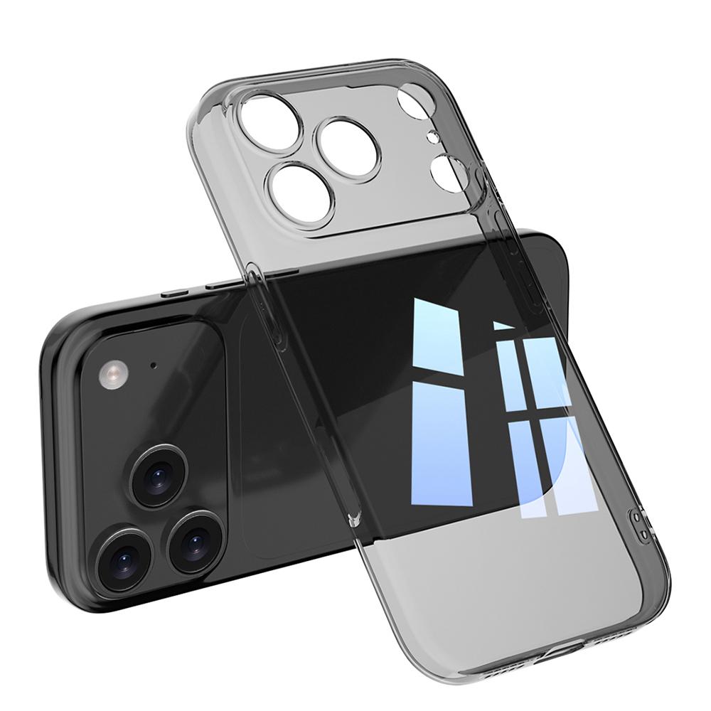 Прозрачный Черный Мягкий Чехол Для iPhone 17 Air 16 16E 15 14 13 12 Pro Max Plus Mini Прозрачный Силиконовый Ультратонкий Чехол 17ProMax Тонкий