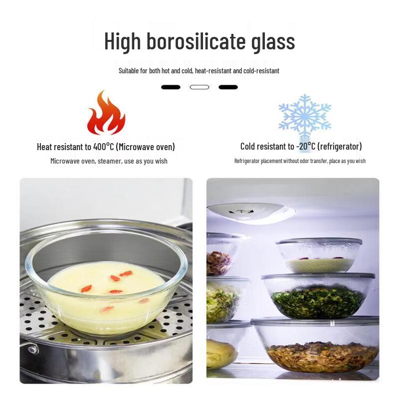 Star Heat-Resistant Glass Mixing Bowl