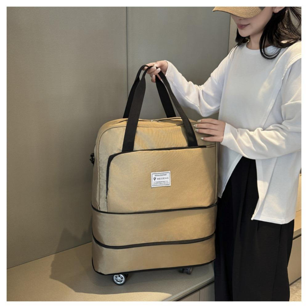 Мужские и женские модели на колесах, двухслойное расширение, дорожные сумки большой вместимости, для домашнего хранения, сумки для переезда могут быть оснащены выдвижными ручками