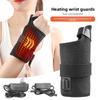 Греющая защита запястья гнездо 12 В с термостатом подключаемая нагревательная и согревающая защита запястья с большим пальцем ремешок компрессионная защитная экипировка