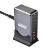 НОВОЕ 440 Вт Gan Fast Charge 3.0 USB Type C быстрое зарядное устройство мобильное 8-портовое 5C 3A PD зарядное устройство удобное для переноски планшета зарядное устройство для телефона