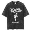 Rock Band My Chemical Romance Washed T Shirts The Black Parade Men Women Punk Short Sleeve Cotton T Shirt Oversized Tees