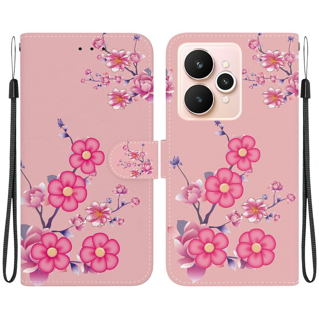 For Realme 15 Pro 5G/15 5G Wallet Phone Case Pattern Printing Leather Flip Cover with Strap