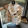 Summer Silk Scarf Shawl Sun Protection Dual-Purpose Yarn Scarf Scarf Spring And Autumn Ethnic Style Versatile Decorative Cotton And Linen Scarf