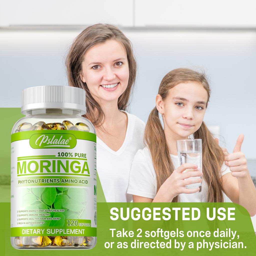 Pslalae Moringa Oleifera 1000mg Capsules 120pcs — Joint Health, Nutritional Support, Daily Wellness
