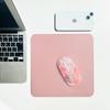 Двусторонний коврик для мыши из натуральной кожи премиум-класса EGRET Simple Stylish Cute Pink Light Двусторонний (тусклый и розовый)