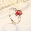925 Sterling Silver Red Ruby Gemstone Ring for Women Silver 925 Jewelry Ruby Gemstone Jewelry Females Rings