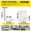 Murphy Mounting Wall Springs Mechanism Heavy Duty Support Hardware DIY Kit for King Queen Bed (Vertical), White
