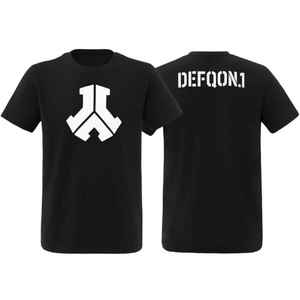 Defqon 1 Где рождаются легенды Футболка Мужская Женская Хлопковая Футболка с Коротким Рукавом Ретро Хип-Хоп Уличная Одежда Брендовые Топы Летняя Мужская Одежда