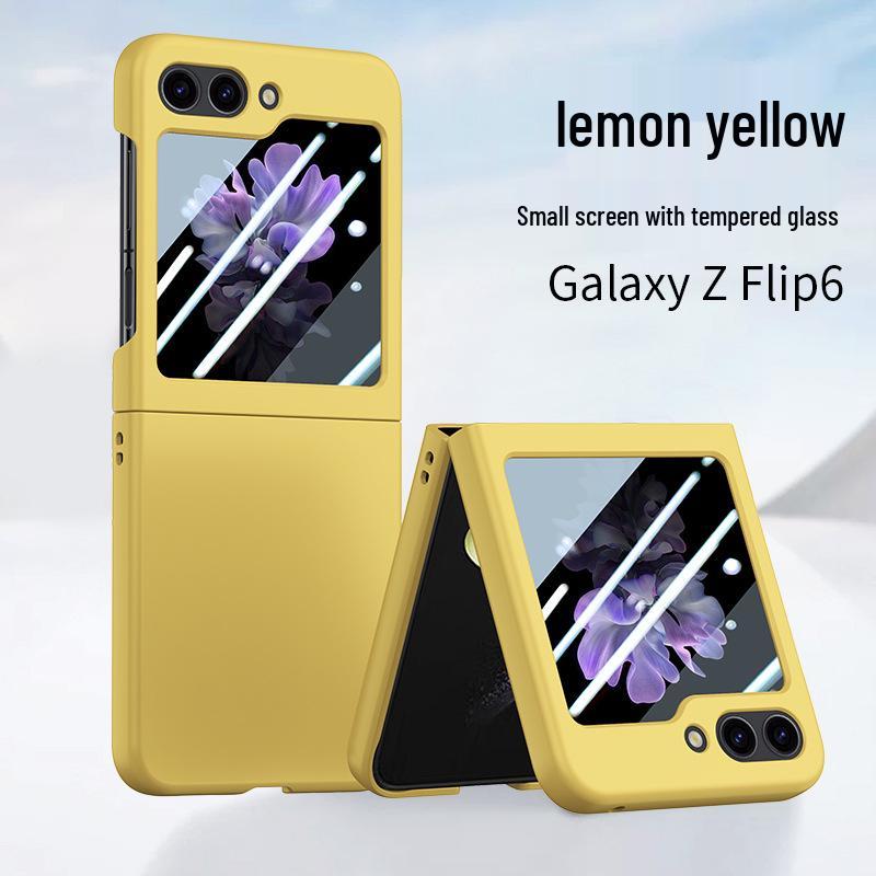 Совместимо с Samsung Z Flip 4/5/7: Защитный чехол для телефона с ощущением кожи, ударопрочный, с полным покрытием.
