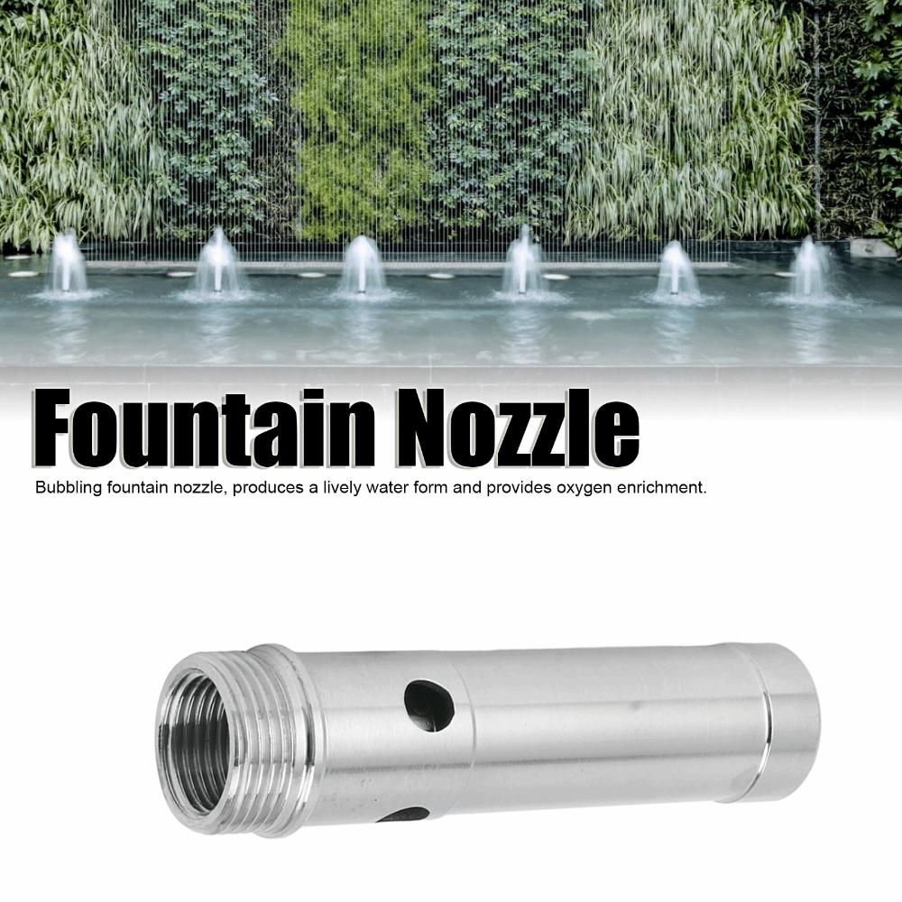 Stainless Steel Fountain Nozzle G3/4 Male Thread G1/2 Female Thread Easy Installation Fountain Spray Head Fountain Sprinkler