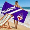 Giant Beach Towel with Fiorentina AC Badge, Quick Dry Microfiber, Soft Absorbent, for Beach Pool Soccer Fan Gift