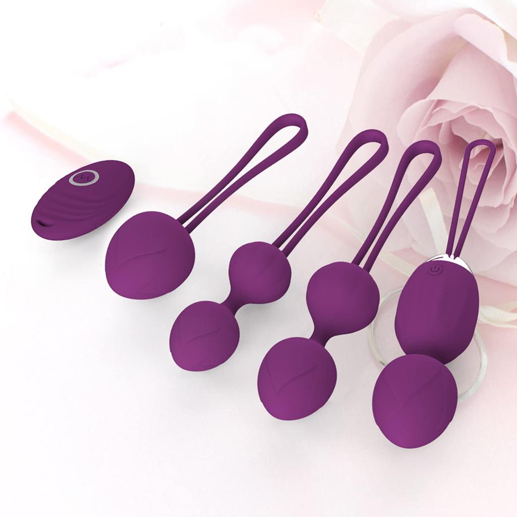 Vaginal Training Ball Ultimate Tightening Vaginal Training Rotor Contraction Exercise Fully Waterproof Silicone Geisha Ball for Women [Adult]