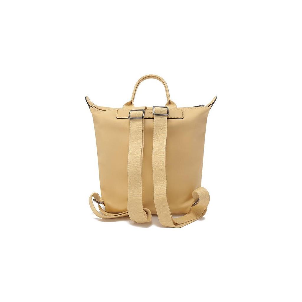 Longchamp Le Pliage Zipper Closure Leather Tote Backpack Women backpack Wheat-Yellow 10209987A81