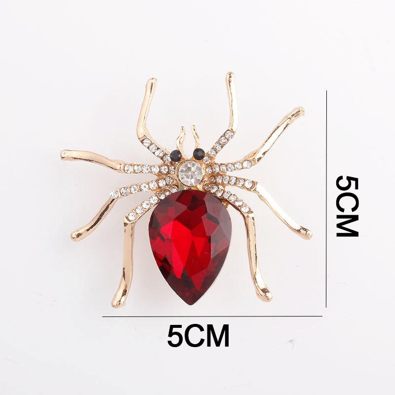 Модные имитации хрустальных брошей-пауков, роскошные броши-насекомые со стразами, аксессуары для одежды, ювелирные изделия для вечеринок, подарки