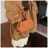 Retro Women's Pleated Handbag - 2025 Autumn/Winter Frosted Crossbody & Shoulder Bag