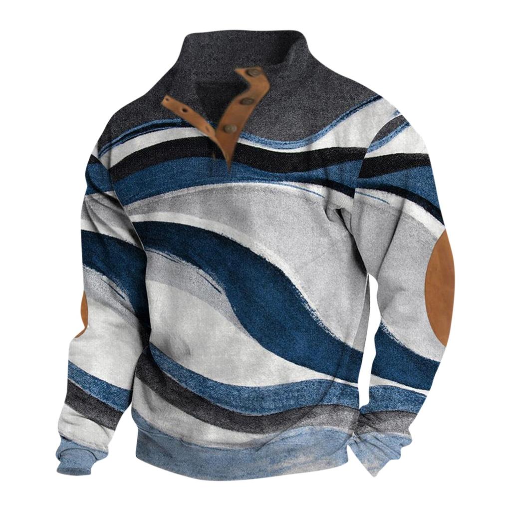 Spring And Autumn Men's Standing Collar Sweatshirt Is Outdoor Casual Sweaters Tops