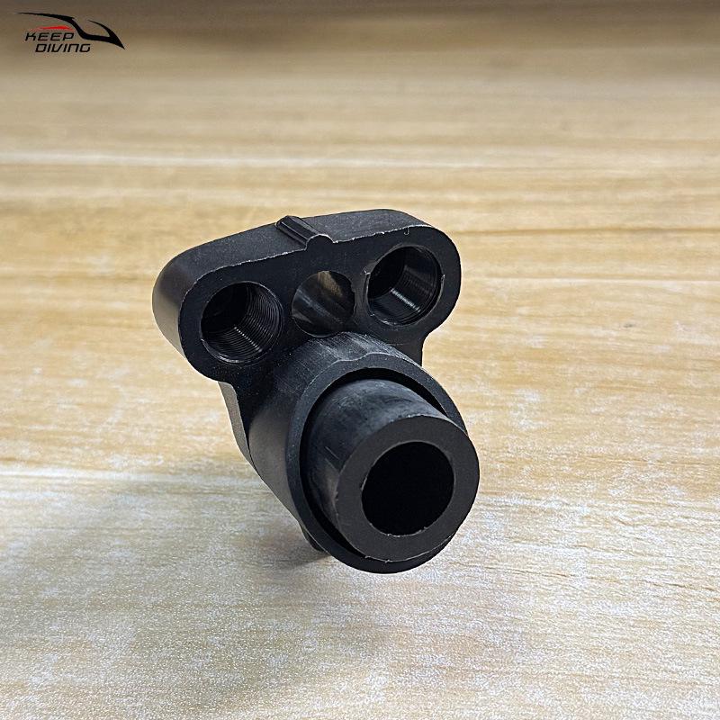 European Spear Gun Accessory: Single Hole Spearhead with Rubber Band Holder for Scuba Diving & Underwater Fishing