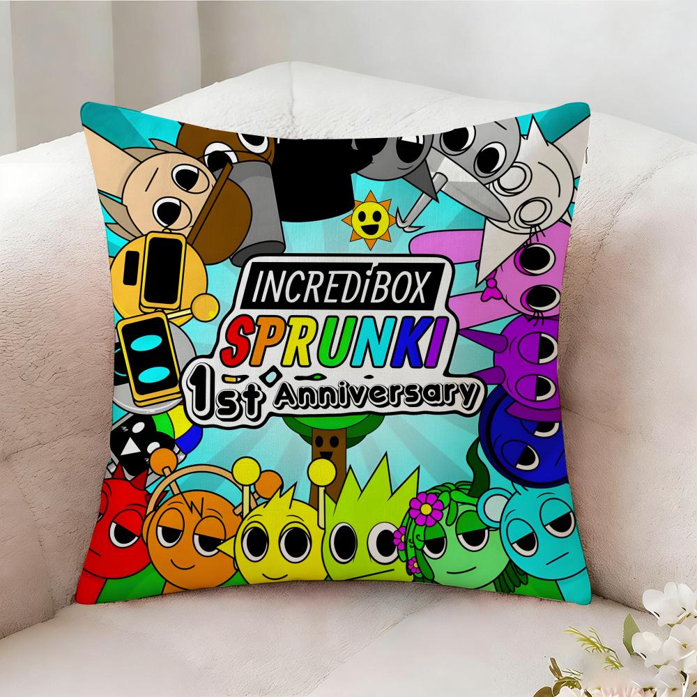 Ssprunki Beat Game Pillow Case Pillowcase Doublesided Printed Sofa Cushion Bedroom Headboard Pillow