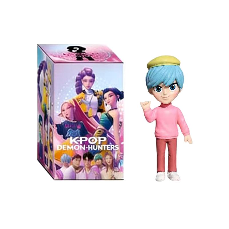 2026 Hot Anime KPop Devil Hunter Doll Vinyl Toy Rumi Mira Zoi Character Vinyl Mask Blind Box Ornament Toy Birthday Gift 5D Eyes