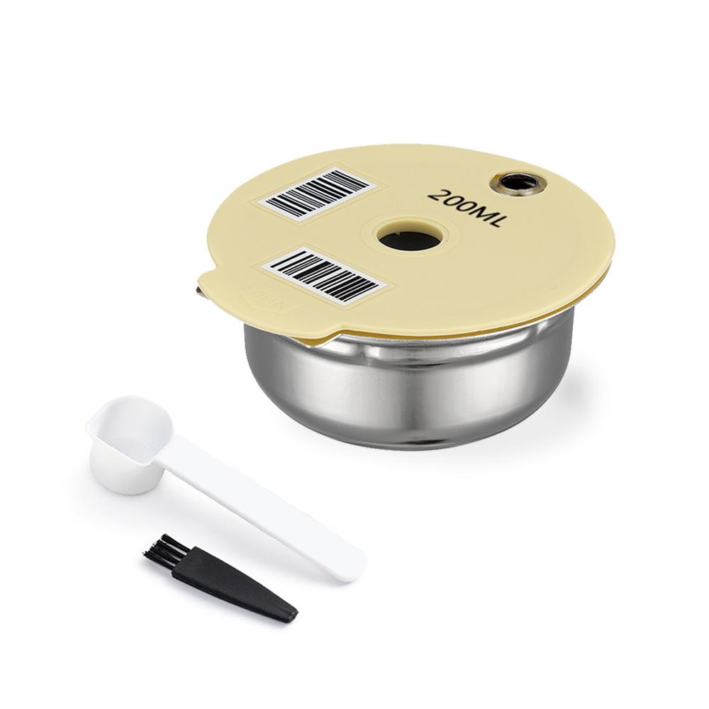 Многоразовые капсульные кофейные капсулы для машины BOSCH Tassimo Happy Vivy из нержавеющей стали, многоразовый фильтр для кофеварки 180 мл/220 мл