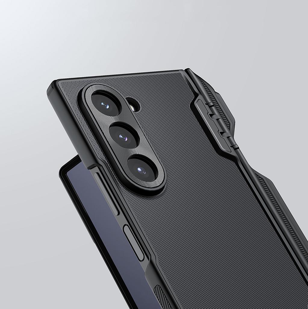 Nillkin Super Frosted Shield Magnetic Case with S Pen Holder for Samsung Galaxy Z Fold 6 5G - Black