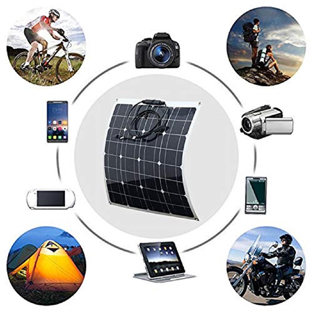 50 Вт 18 В 5 В 10-50 А Монокристаллическая солнечная панель Зарядное устройство для аккумулятора Автодом RV Лодки