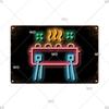 BBQ Vintage Tin Sign Plaque Barbecue Metal Plate Sign Wall Art Decoration Kitchen Man Cave Terrace Beach House Club Wall Decor