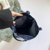 Ретро джинсовая сумка через плечо с потертостями - Большая вместимость, Сумка на одно плечо с принтом