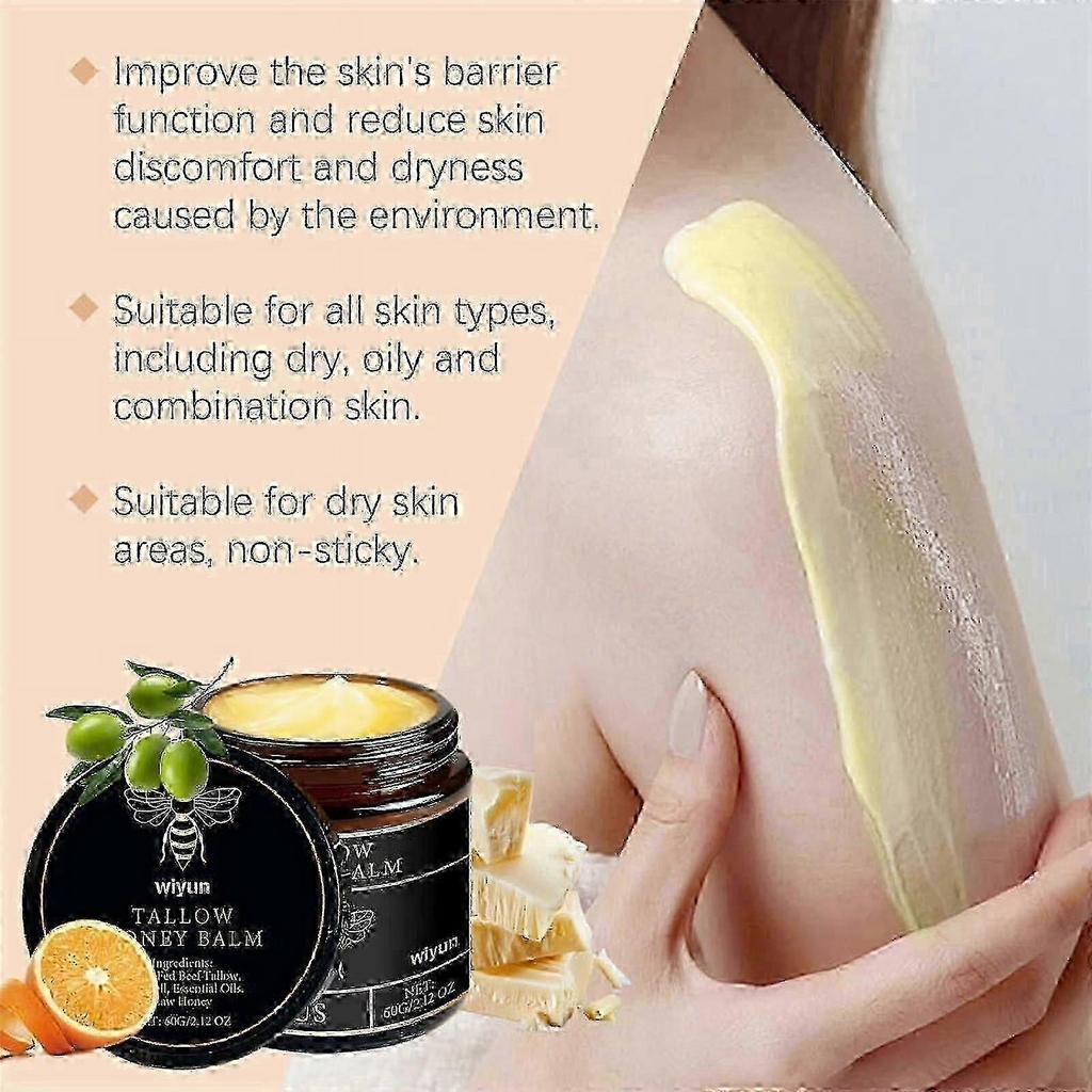 Grass-fed Beef Tallow Balm With Raw Honey