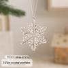 Crystal Snowflake Ornaments: Creative Christmas Tree & Wedding Decorations