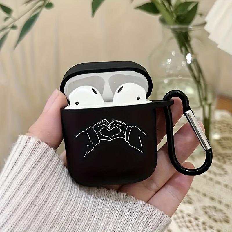 Простой Черный Прозрачный Чехол для Наушников For Airpods 4 Беспроводная Крышка для Наушников For AirPods 3/2/ Pro/Pro 2-го Поколения Мягкая Коробка Для Мужчин и Женщин