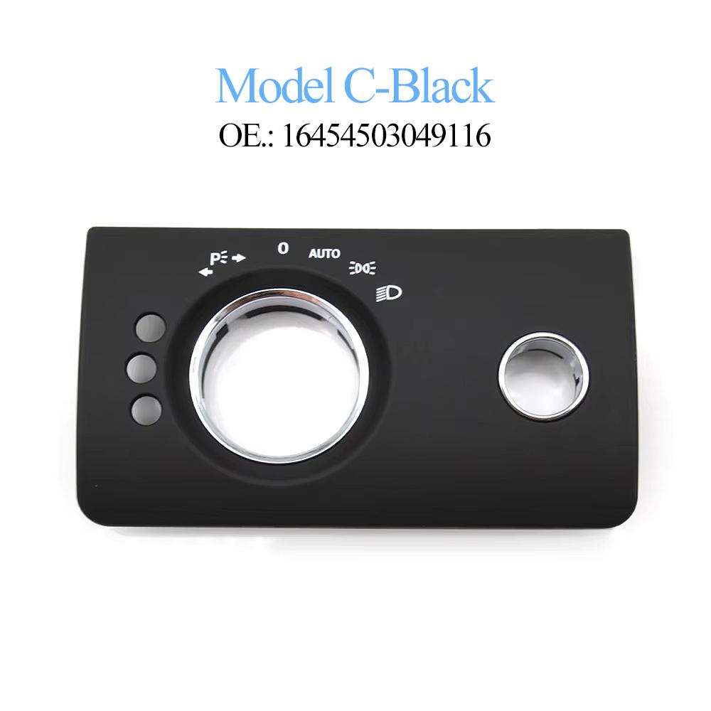 LHD Upgraded Car Interior Dashboard Headlight Switch Button Panel Trim Head Lamp Replacement For Benz ML GL W164 X164 300 350