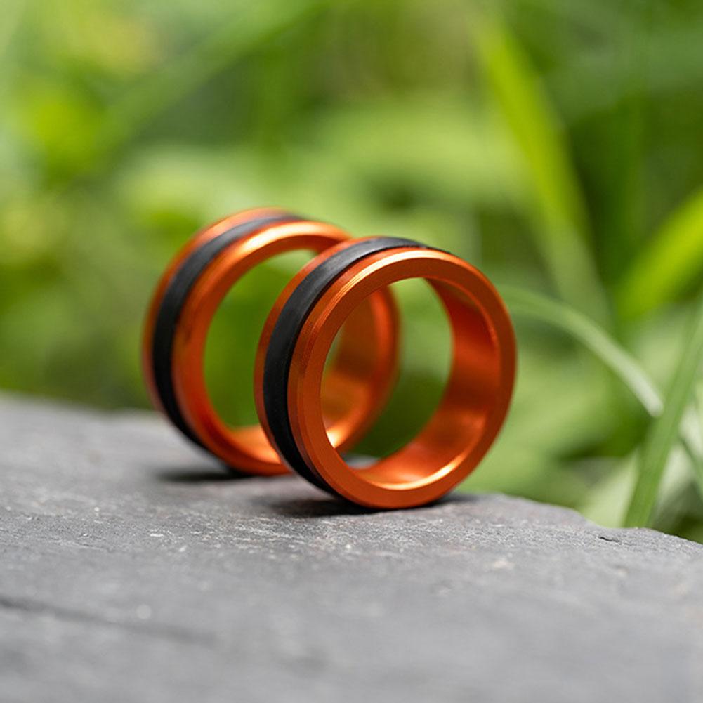 1/2 шт. Инструмент для вытягивания лески, Нескользящее резиновое кольцо, Портативная петля для вытягивания лески, Инструмент для рыбалки из алюминиевого сплава, Рыболовное снаряжение