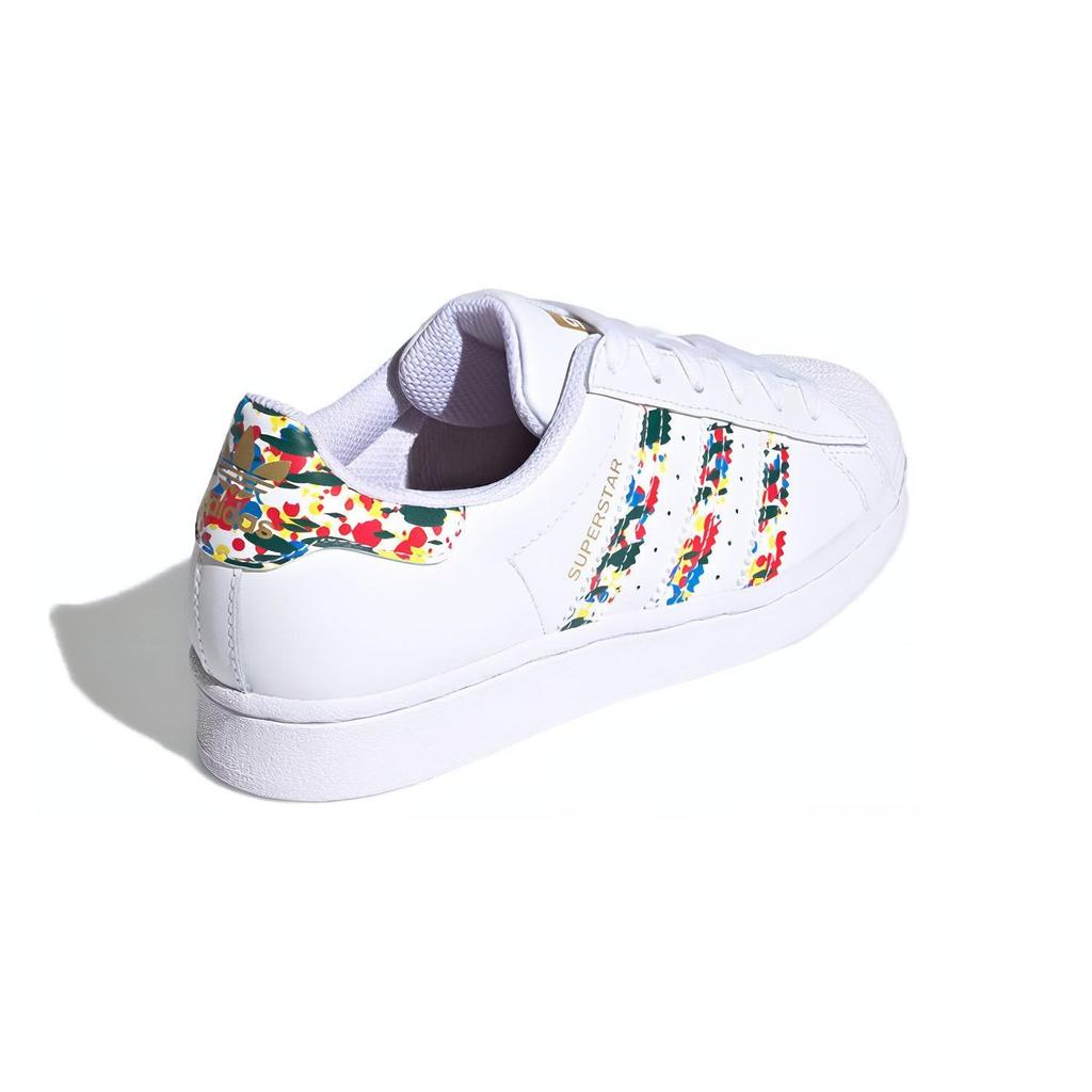 adidas Оригинальные детские кроссовки Originals Superstar Series J Print с низким верхом Детские кроссовки Белые FY9828