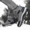 Mens Black Ankle Boots Winter Warm Plush Waterproof Snow Boots Men Outdoor Sneakers Boots Male Rubber Winter Men's Boots Plus Size