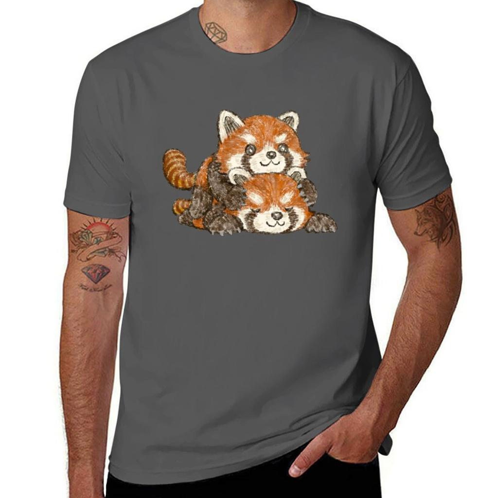 Overlapping Red Pandas Tshirt Summer Festival Tshirt