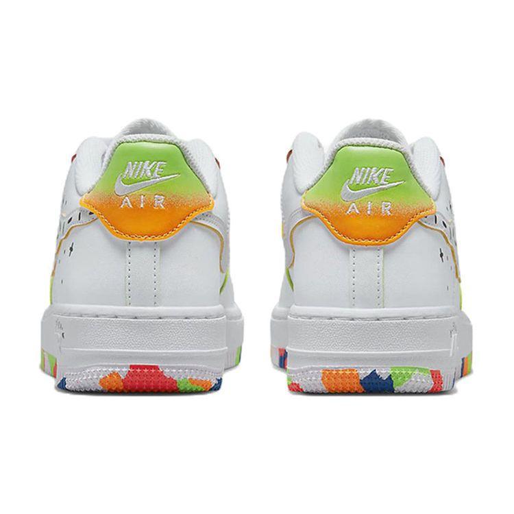 Nike Детские кроссовки Air Force 1 LV8 GS Drawing White Total-Orange DV1366-111