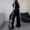 Autumn Women's Casual Long-sleeved Sweater Loose Trousers Two-piece Set
