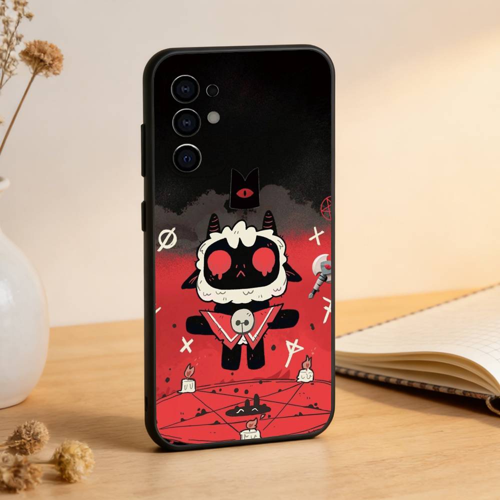 Games Cult of the Lamb Phone Case Black Silicone Soft For Samsung S25,S24,S21,S22,S23,S30,Ultra,S20,Plus,Fe,Lite