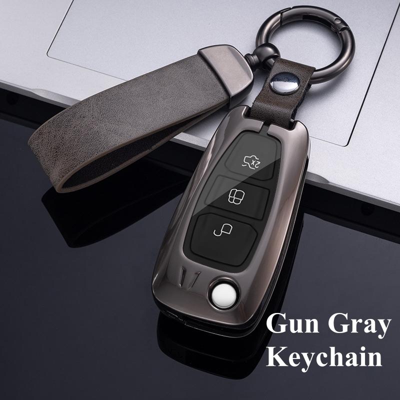 Высококачественный металлический автомобильный складной чехол для ключей, сумка-брелок для Ford Focus C-Max S-Max Galaxy Mondeo Ranger Transit Tourneo, индивидуальный протектор