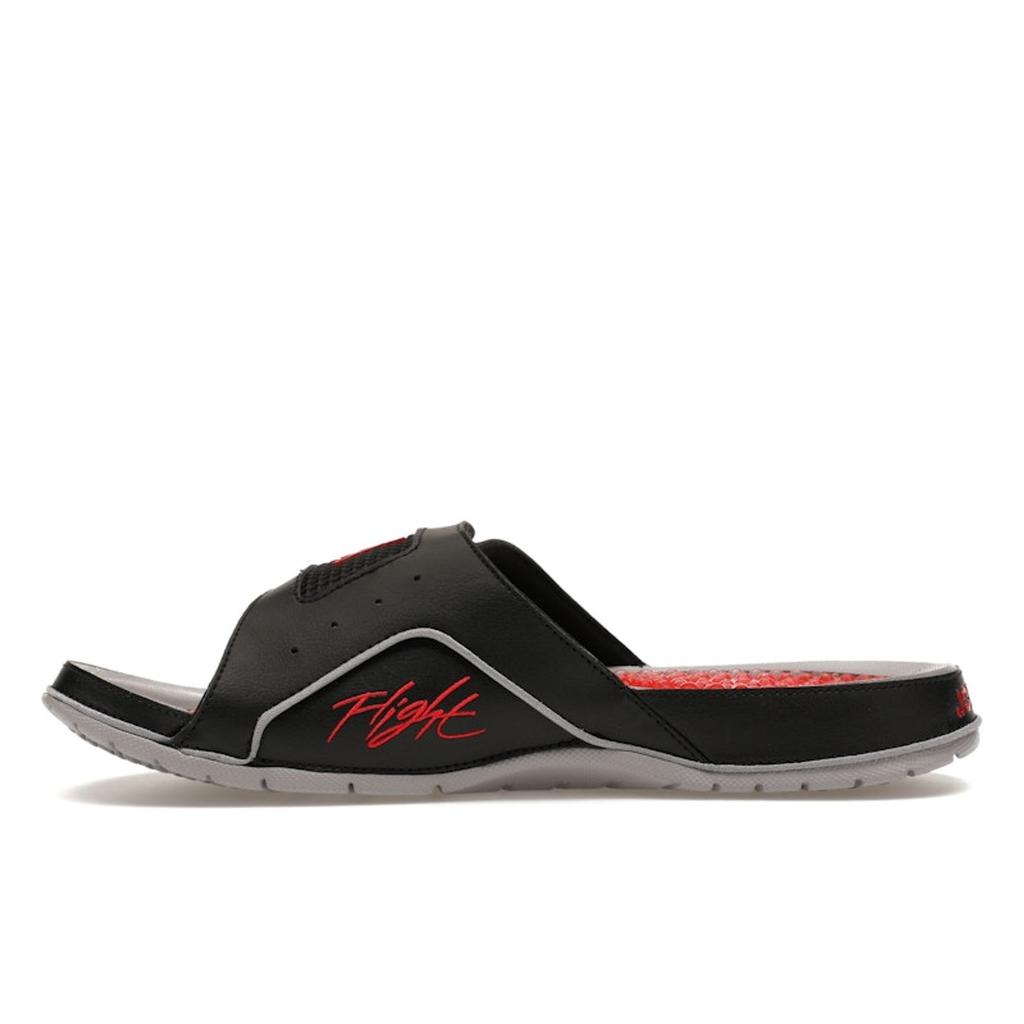 Air Jordan Hydro 4 Retro Слайды Черный Цемент Мужские Кроссовки Цементно-Серый Огненно-Красный 532225-060