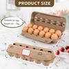 Оптовая упаковка из 24 пустых лотков для яиц для хранения, многоразовая и прочная конструкция из натуральной бумажной массы, 12 штук (Контейнеры для хранения яиц)