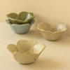 Super Handmade Three-Dimensional Dipping Bowl~ Retro Coarse Pottery Flower Hot Pot Taste Plate, Household Sauce And Vinegar Seasoning Plate