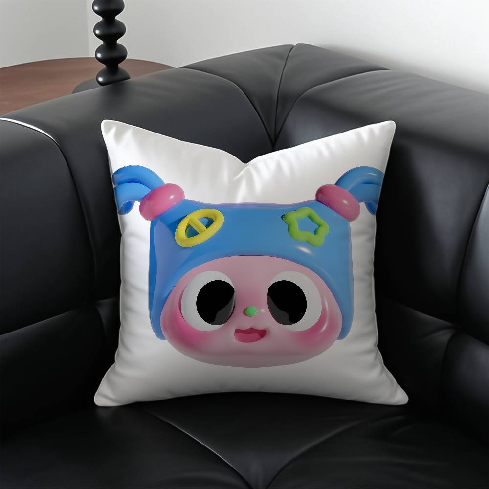 T-Trolls Band T-Together Pillow Case Anti-dustmite Pillowcase Invisible zipper silky short plush Sofa cushion cover