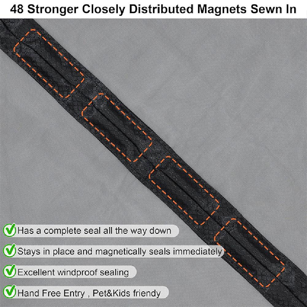 Магнитная сетчатая дверь из прочного стекловолокна, подходящая для домашних животных, сетчатая занавеска для гостиной