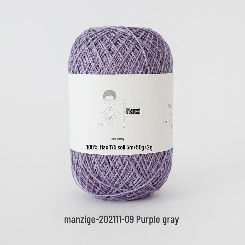 Yunfei 100% лен Нет. 5 тонких ниток для ручного вязания крючком и рукоделия