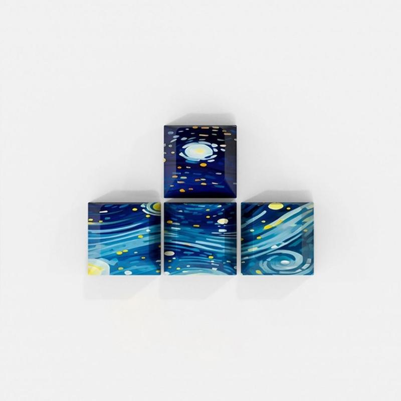 8 шт. DIY Персонализированные Колпачки для Клавиш 5-сторонняя Сублимация Красителя 6.25u Пробел Оригинальный Профиль для Игровых Механических Клавиатур