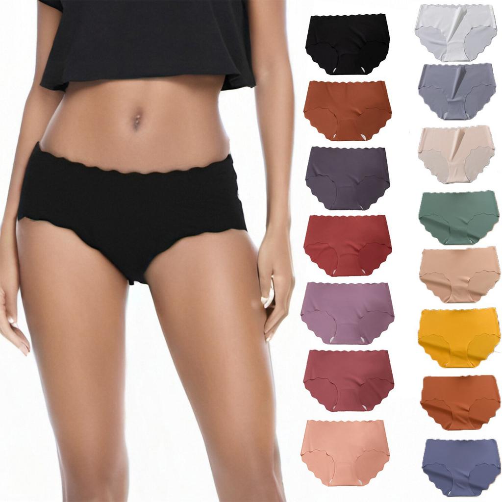 Women's Ice Silk Seamless Underwear, Thin, Breathable, Plus Size Women's Underwear
