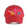 Happy Easter Colorful Cross Baseball Cap Fashion Unisex Sunhat Womens Outdoor Sports